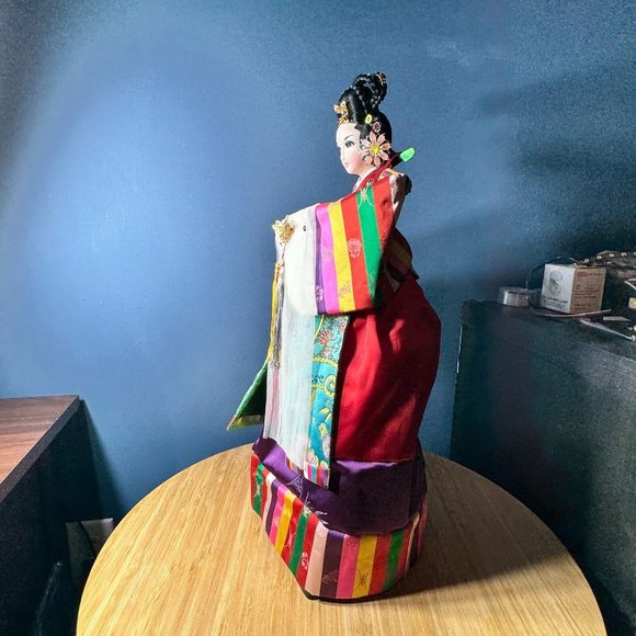 KOREAN SONOKONG HANBOK 18.5" Doll Royal Traditional Embroidery Wedding Bride - Picture 10 of 16